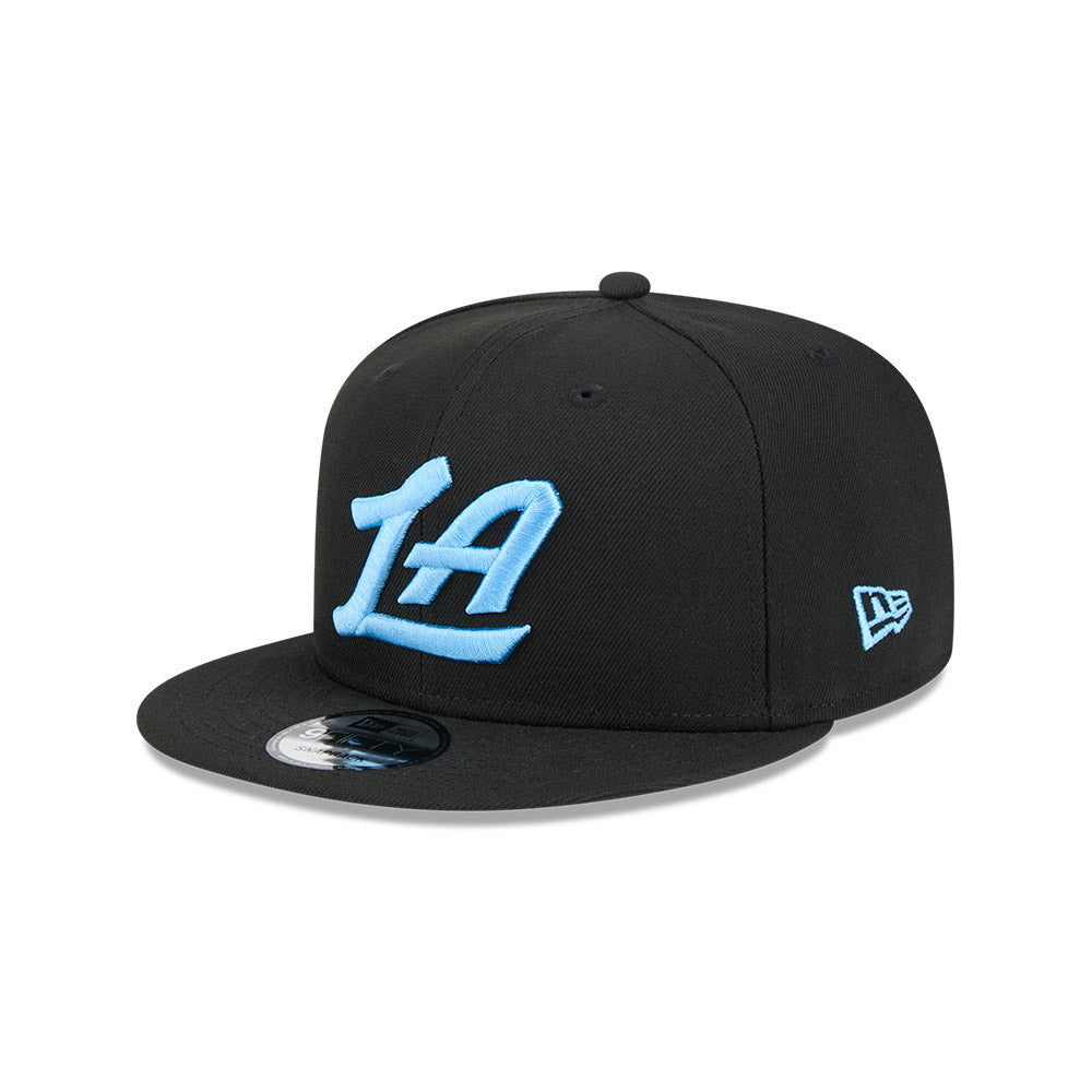 LA Clippers Hat - NBA 2024-2025 City Edition Alternate Black 9Fifty Snapback Cap - New Era