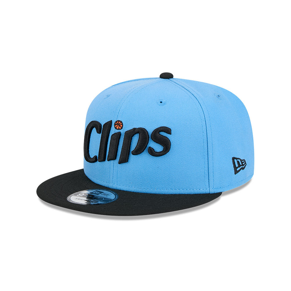 LA Clippers Hat - NBA 2024-2025 City Edition Blue Black 9Fifty Snapback Cap - New Era