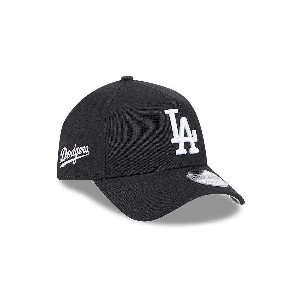 LA Dodgers Hat - Black Colour Mix 9Forty A-Frame MLB Snapback Cap - New Era