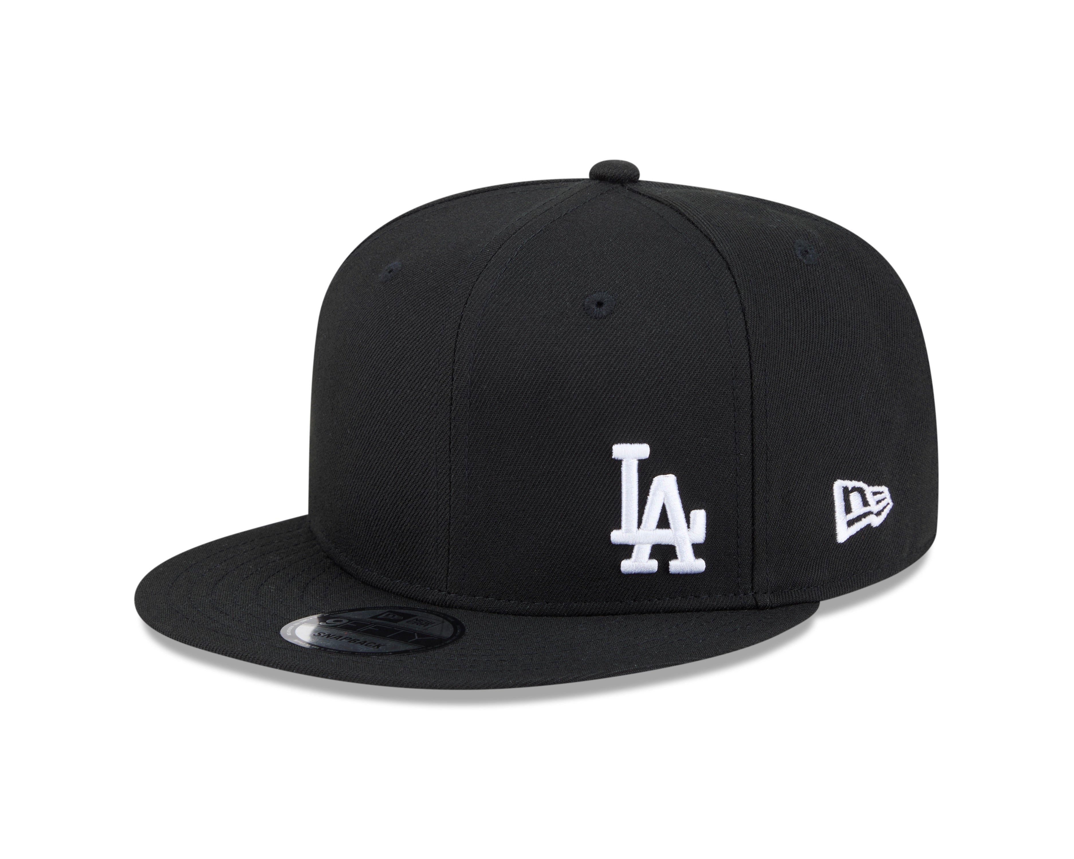 LA Dodgers Hat - Black Flawless MLB 9Fifty Baseball Snapback Cap - New Era