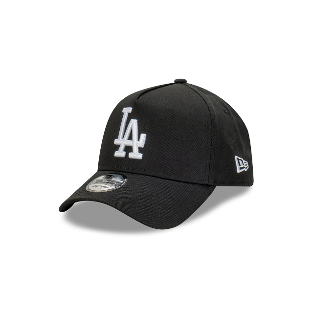 LA Dodgers Hat - Black OTC 9Forty A-Frame MLB Snapback Cap - New Era