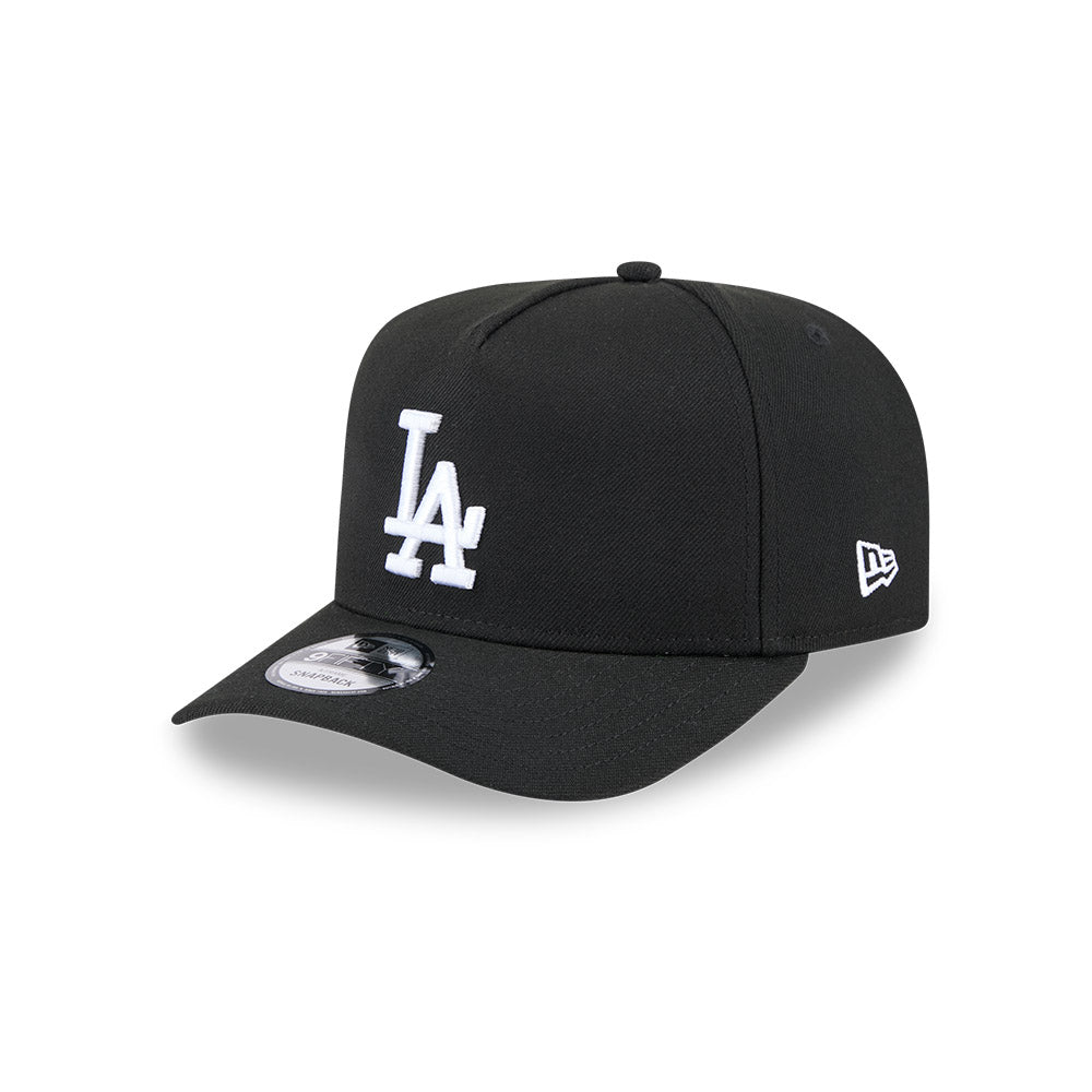 LA Dodgers Hat - Black and White Classic MLB 9Fifty A-Frame Snapback Cap - New Era