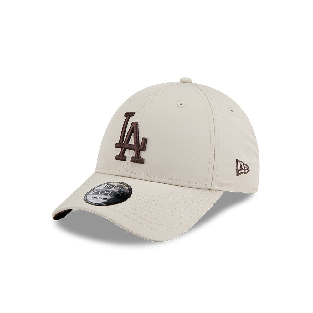 LA Dodgers Hat - Earthtone White Prolight MLB 9Forty Snapback Cap - New Era
