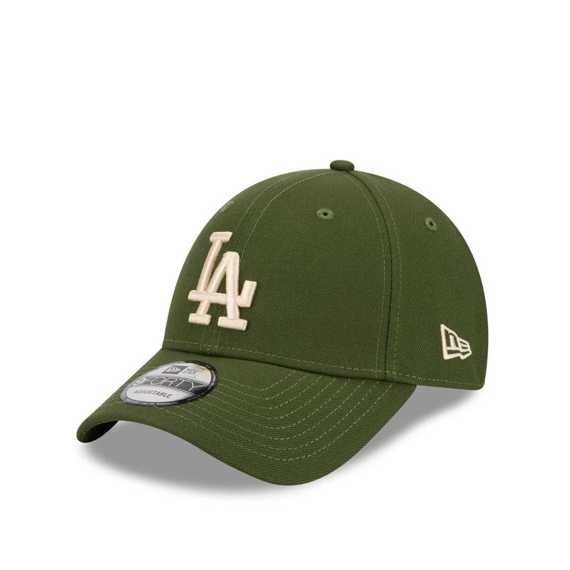LA Dodgers Hat - Rifle Green Ivory MLB 9Forty Snapback Cap - New Era
