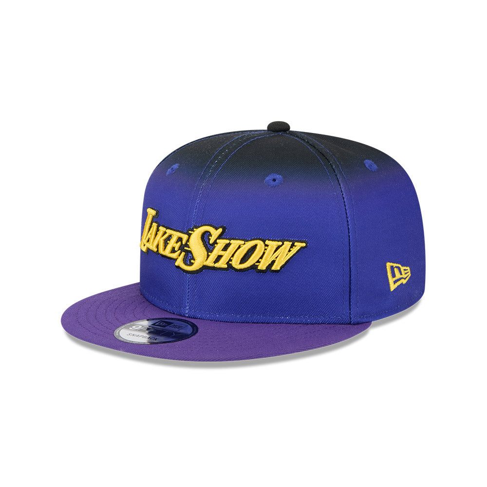 LA Lakers Hat - NBA 2024-2025 City Edition Blue Purple 9Fifty Snapback Cap - New Era