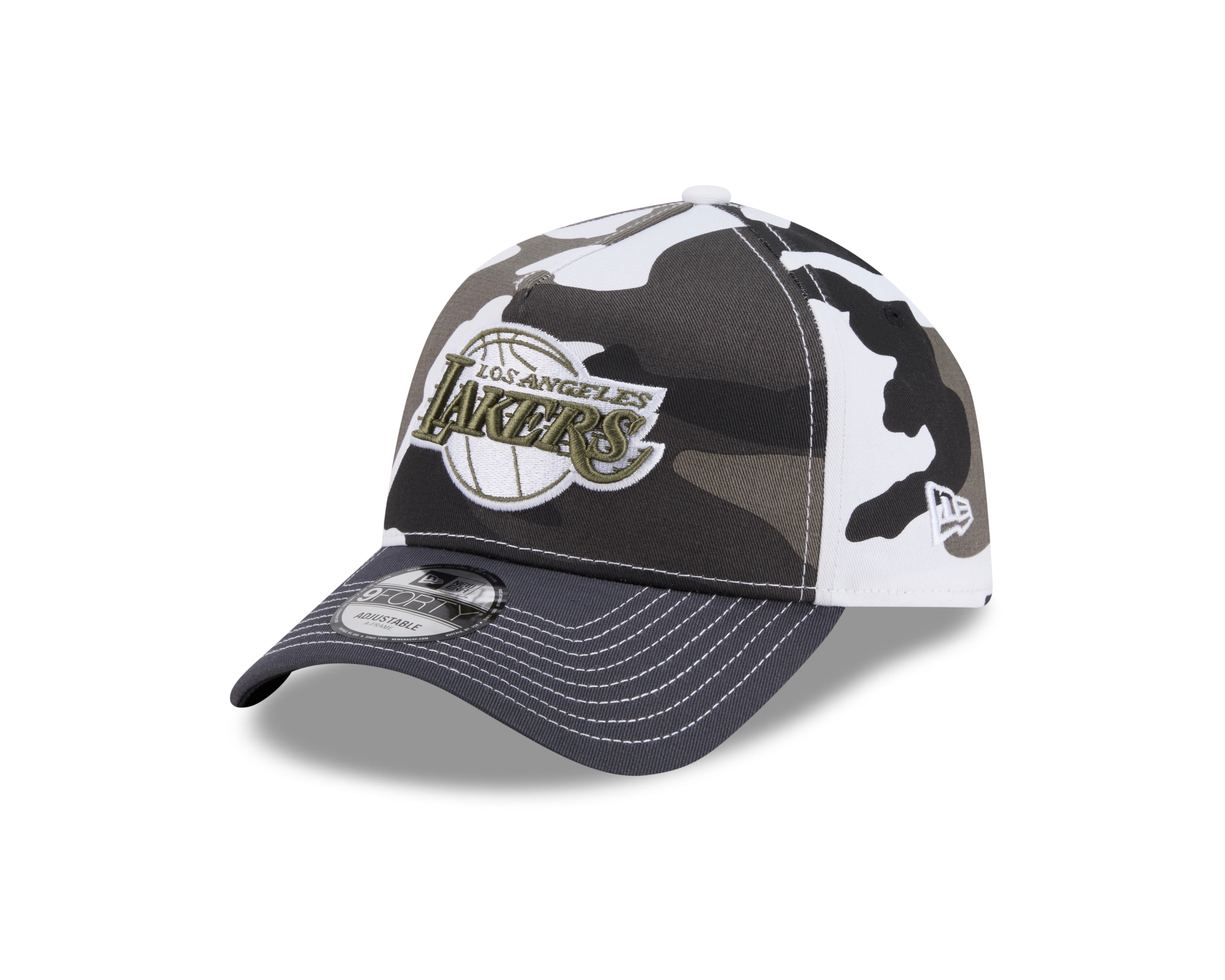 LA Lakers Hat - Urban Camo 9Forty A-Frame NBA Snapback Cap - New Era