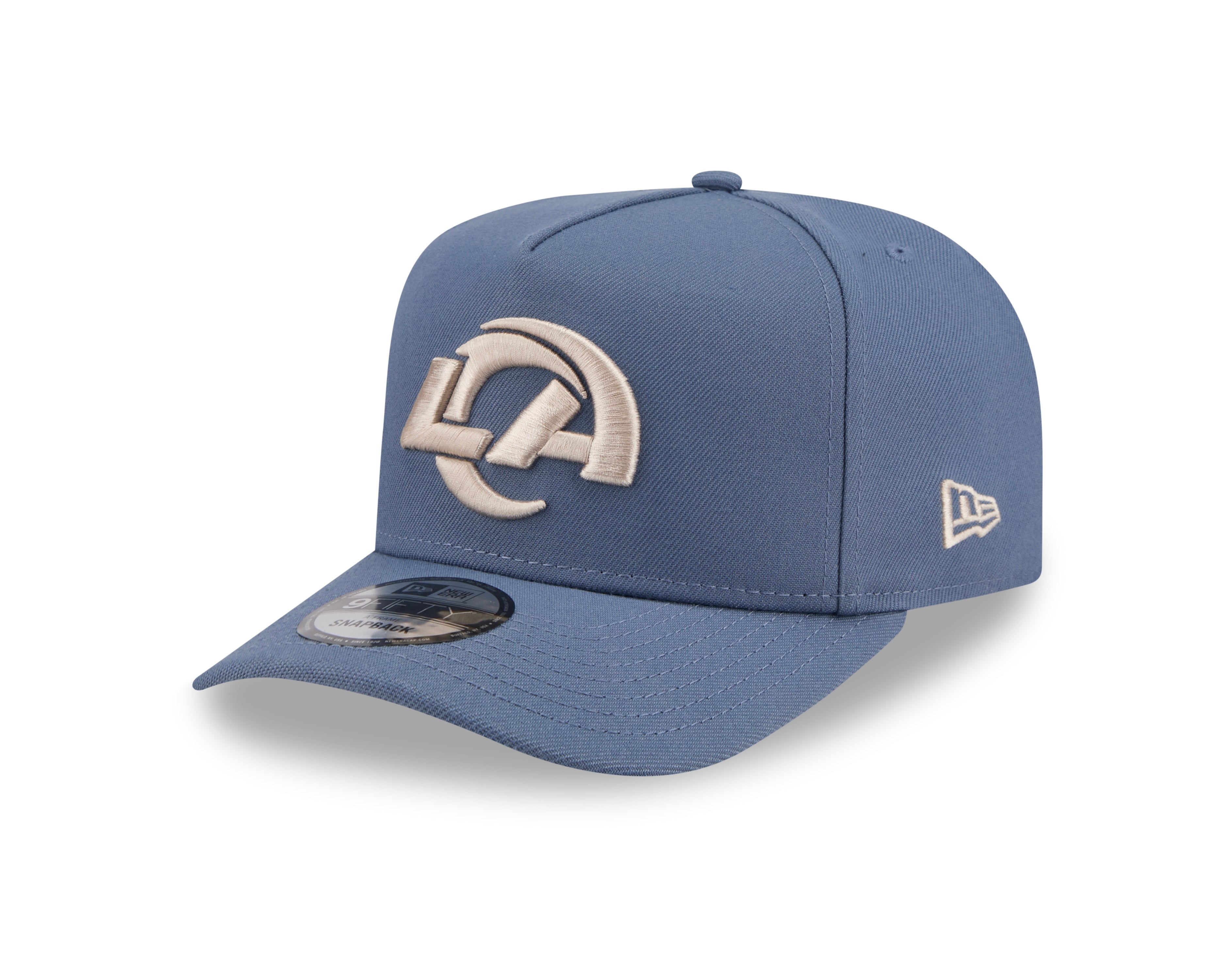 LA Rams Hat - Slate Stone NFL 9Fifty A-Frame Snapback Cap - New Era
