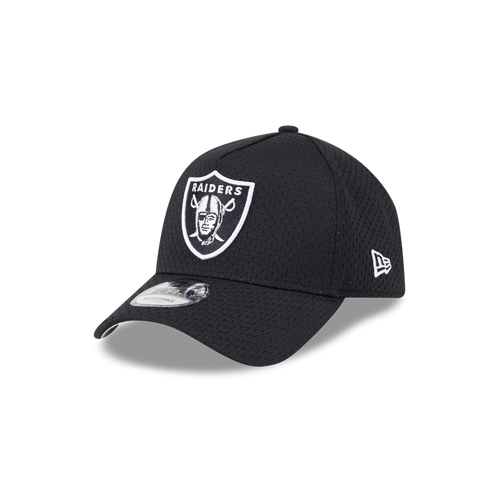 Las Vegas Raiders Hat - Basketball Mesh 9Forty A-Frame NFL Snapback Cap - New Era