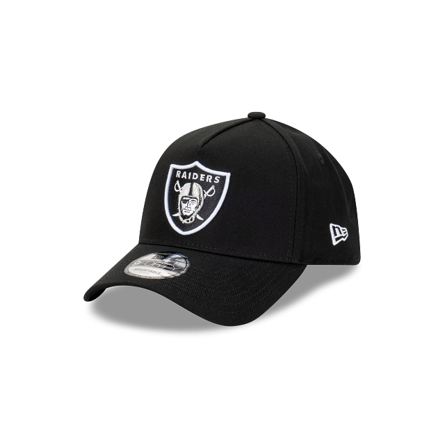 Las Vegas Raiders Hat - Black OTC 9Forty A-Frame NFL Snapback Cap - New Era