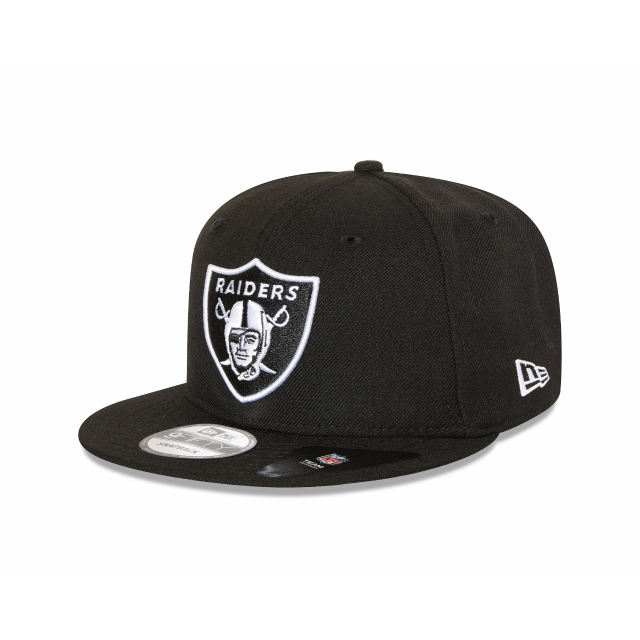 Las Vegas Raiders Hat - Black Official Team Colour NFL 9Fifty Snapback Cap - New Era