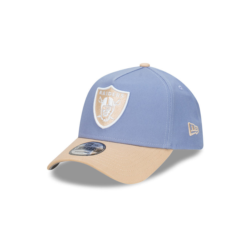 Las Vegas Raiders Hat - Blueberry Cream 2-Tone 9Forty A-Frame NFL Snapback Cap - New Era