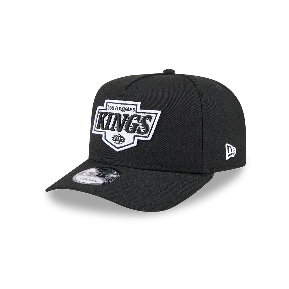 Los Angeles Kings Hat - Black and White Classic NHL 9Fifty A-Frame Snapback Cap - New Era