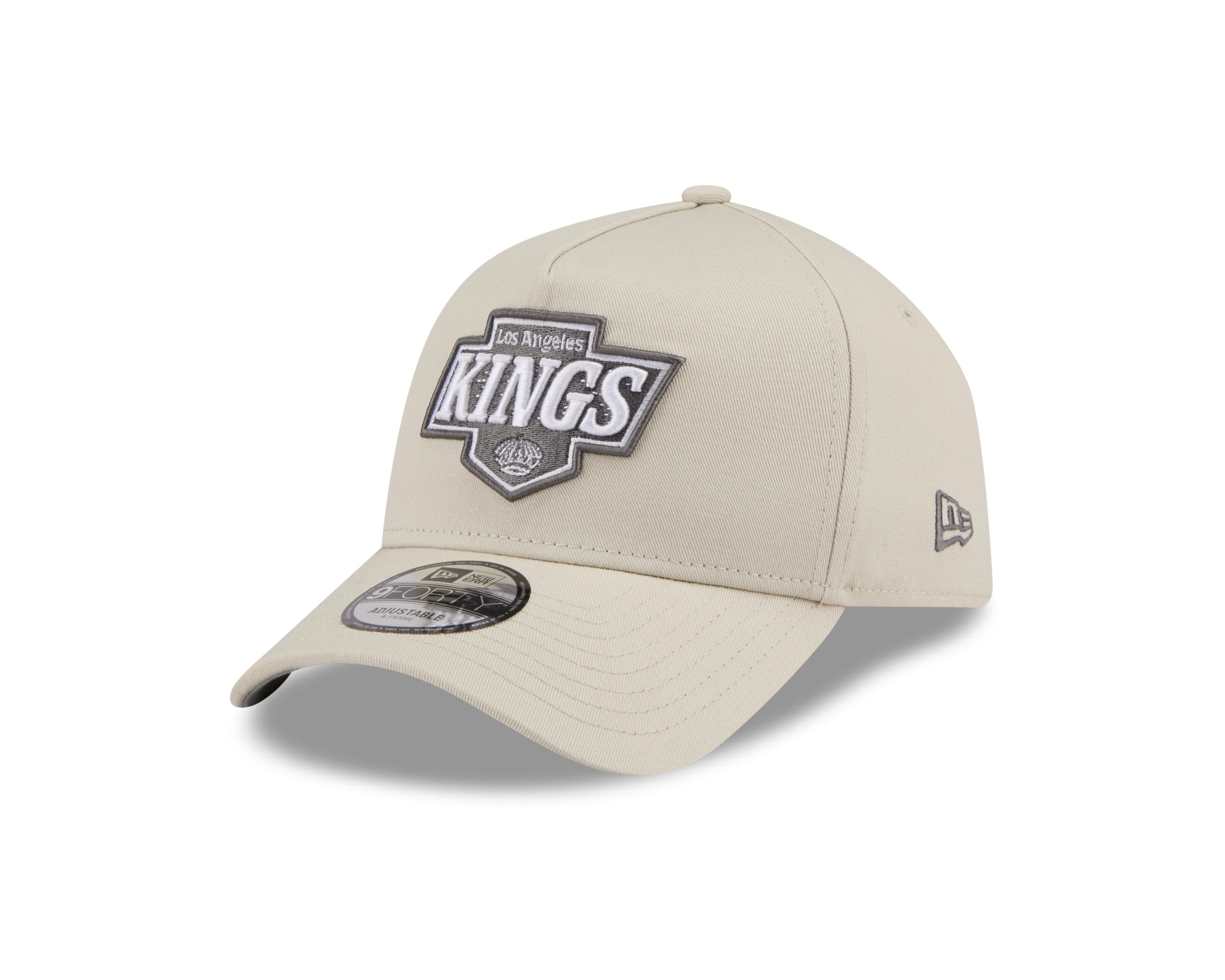 Los Angeles Kings Hat - Concrete White 9Forty A-Frame NHL Snapback Cap - New Era