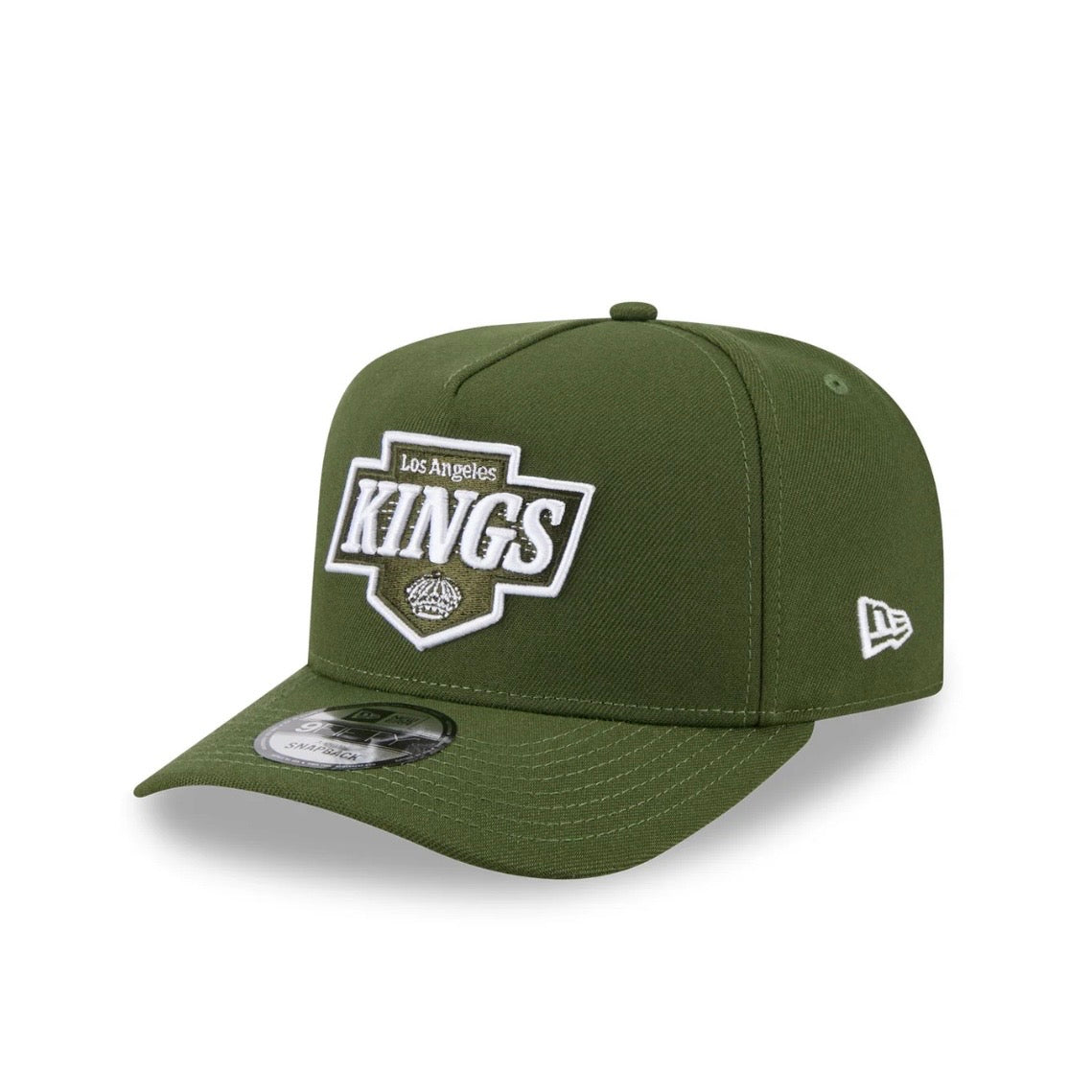 Los Angeles Kings Hat - Rifle Green NHL 9Fifty A-Frame Snapback Cap - New Era