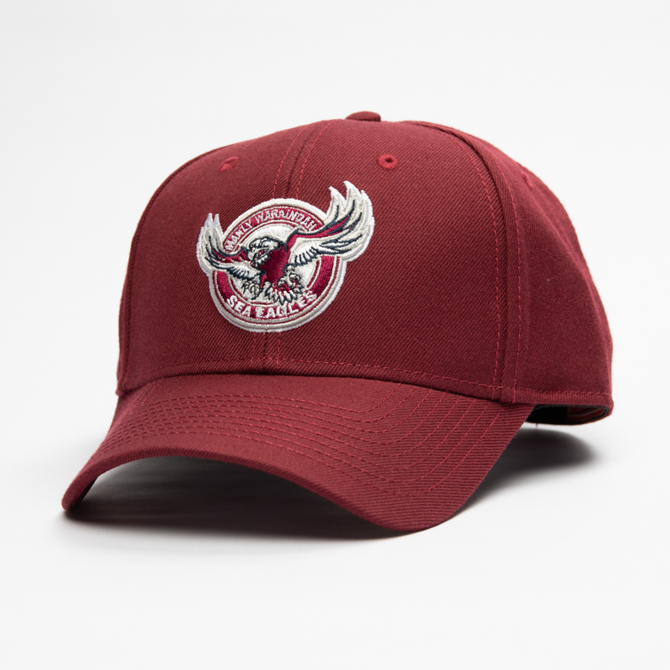 Manly Warringah Sea Eagles Hat - Maroon Stadium NRL Snapback Cap - American Needle