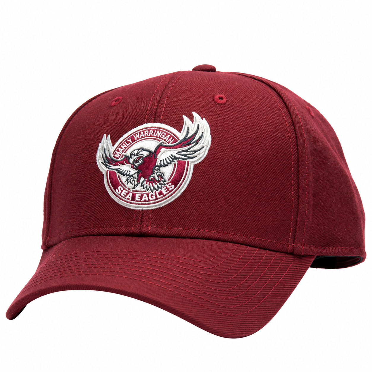 Manly Warringah Sea Eagles Hat - Maroon Stadium NRL Snapback Cap - American Needle 1