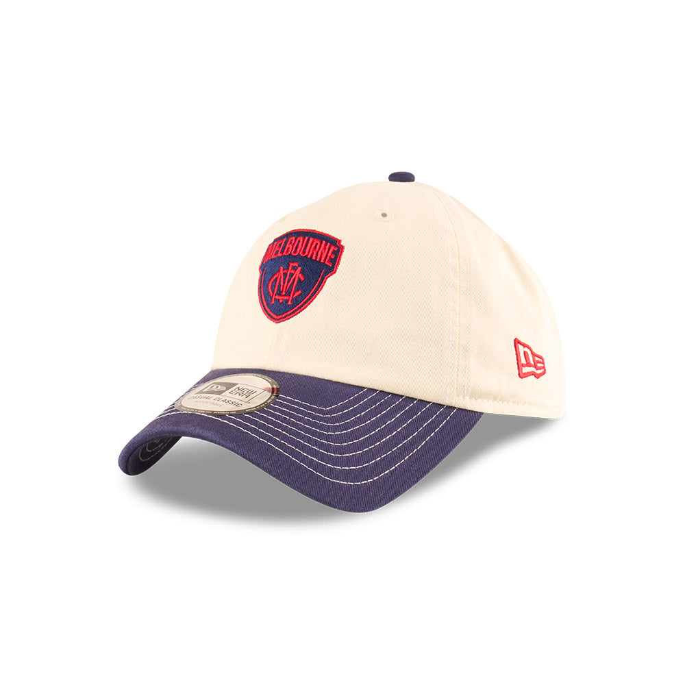 Melbourne Demons Hat - 2025 AFL 2Tone Chrome Contrast Casual Classic Strapback Cap - New Era