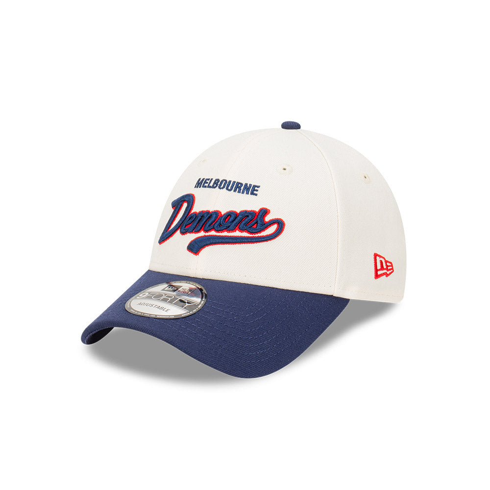 Melbourne Demons Hat - AFL 2-Tone Blue 9forty Snapback Cap - New Era