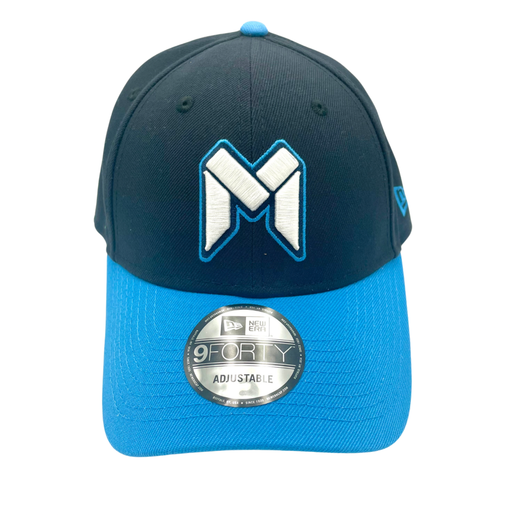 Melbourne United Hat - 2-Tone Black Blue 9Forty NBL Snapback Cap - New Era