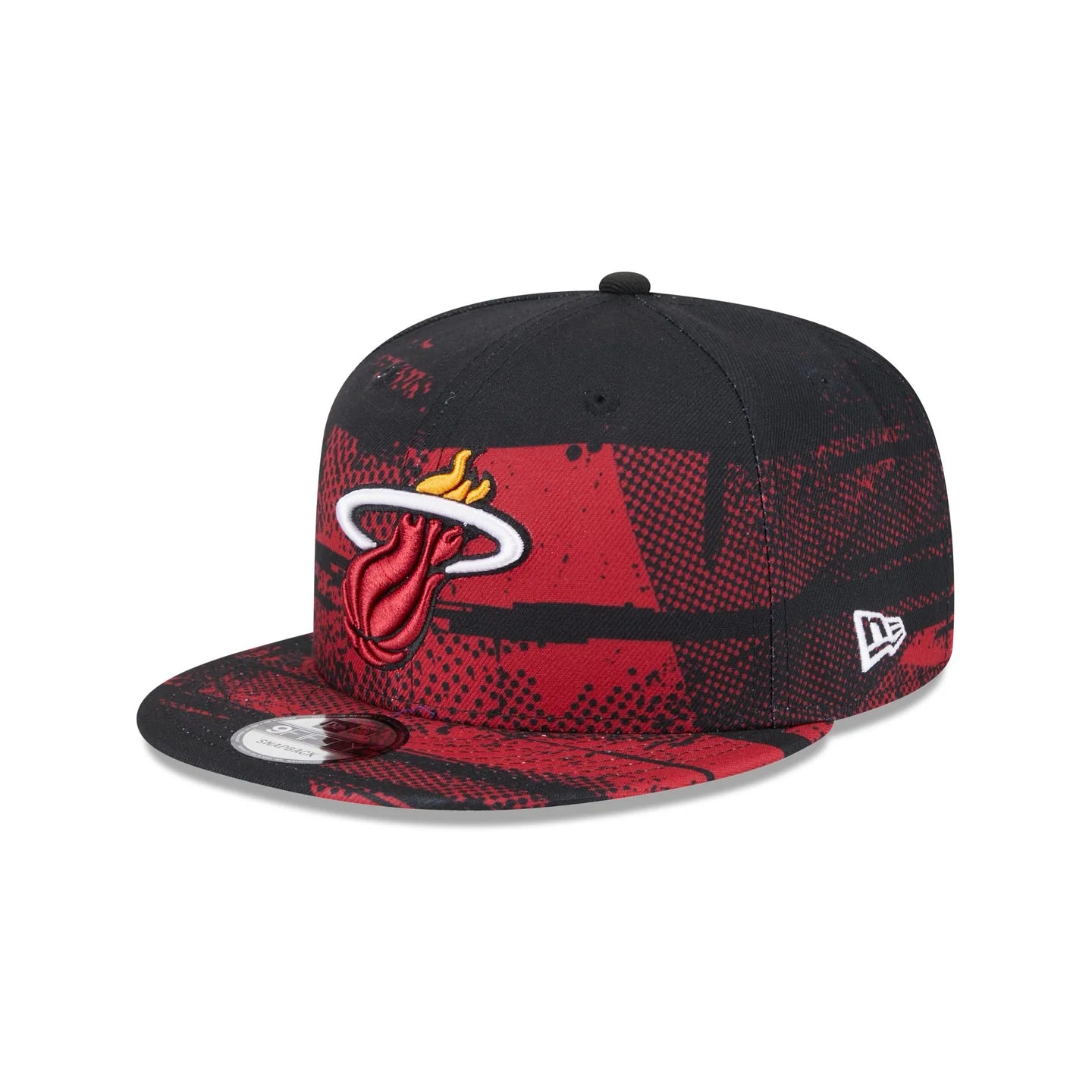 Miami Heat Hat - Black Red NBA 2024 Tip Off 9Fifty Snapback Cap - New Era