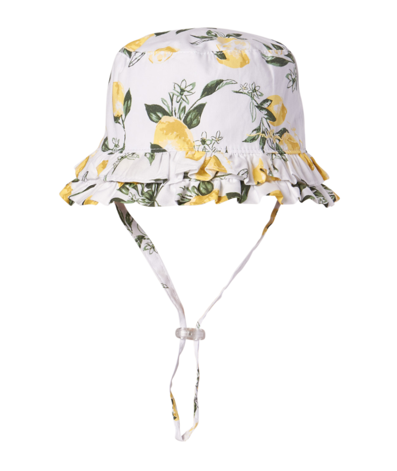Millymook Baby Girl Bucket Hat - Lemon Tree Print - Layla Kids Bucket Hat