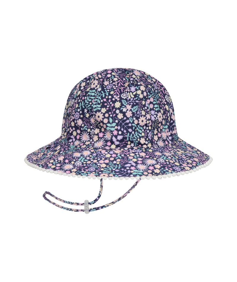 Millymook Baby Girls Bucket Hat - Navy Floral Print - Tilly