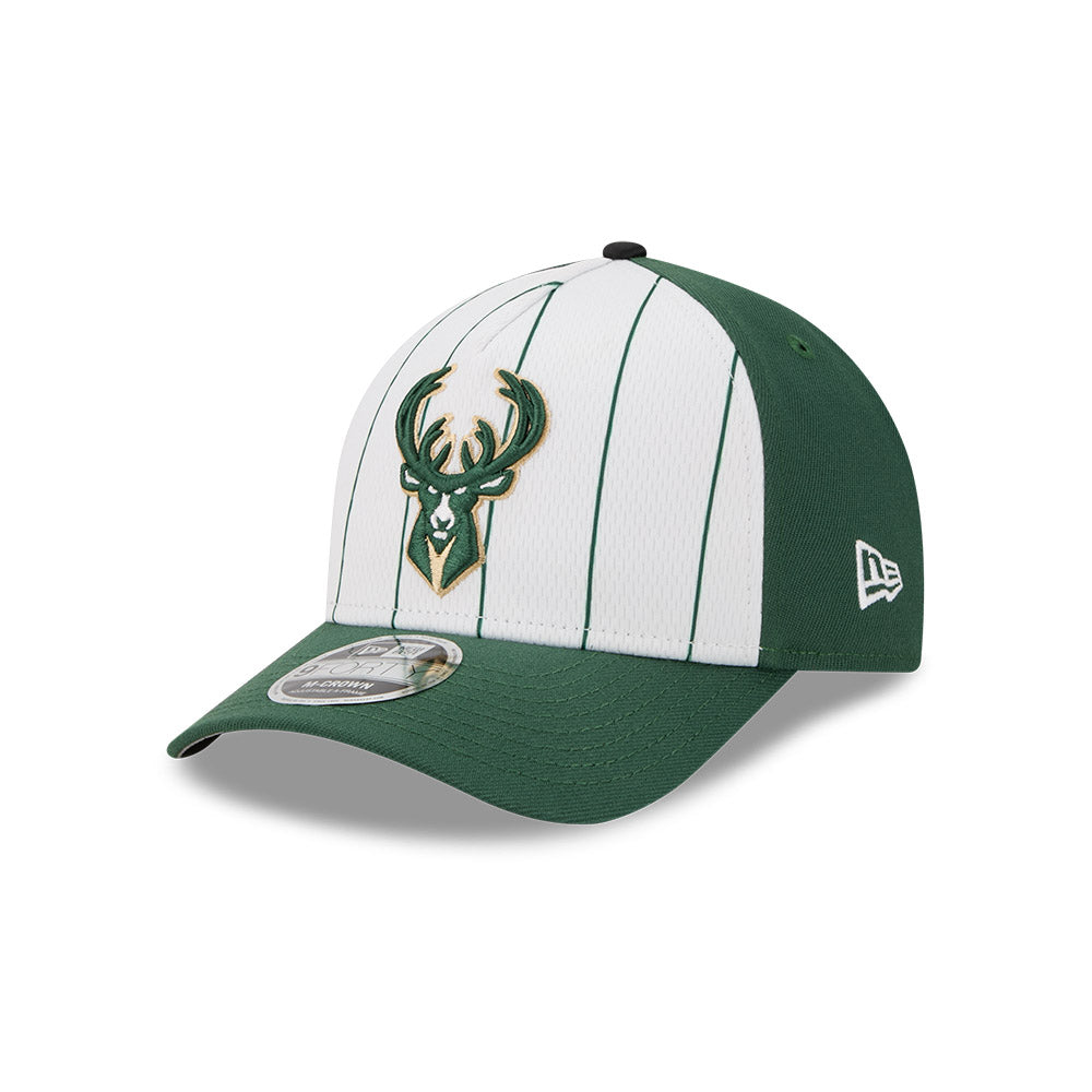 Milwaukee Bucks Hat - 2025 Tip-Off 9Forty M-Crown A-Frame Snapback Cap - New Era