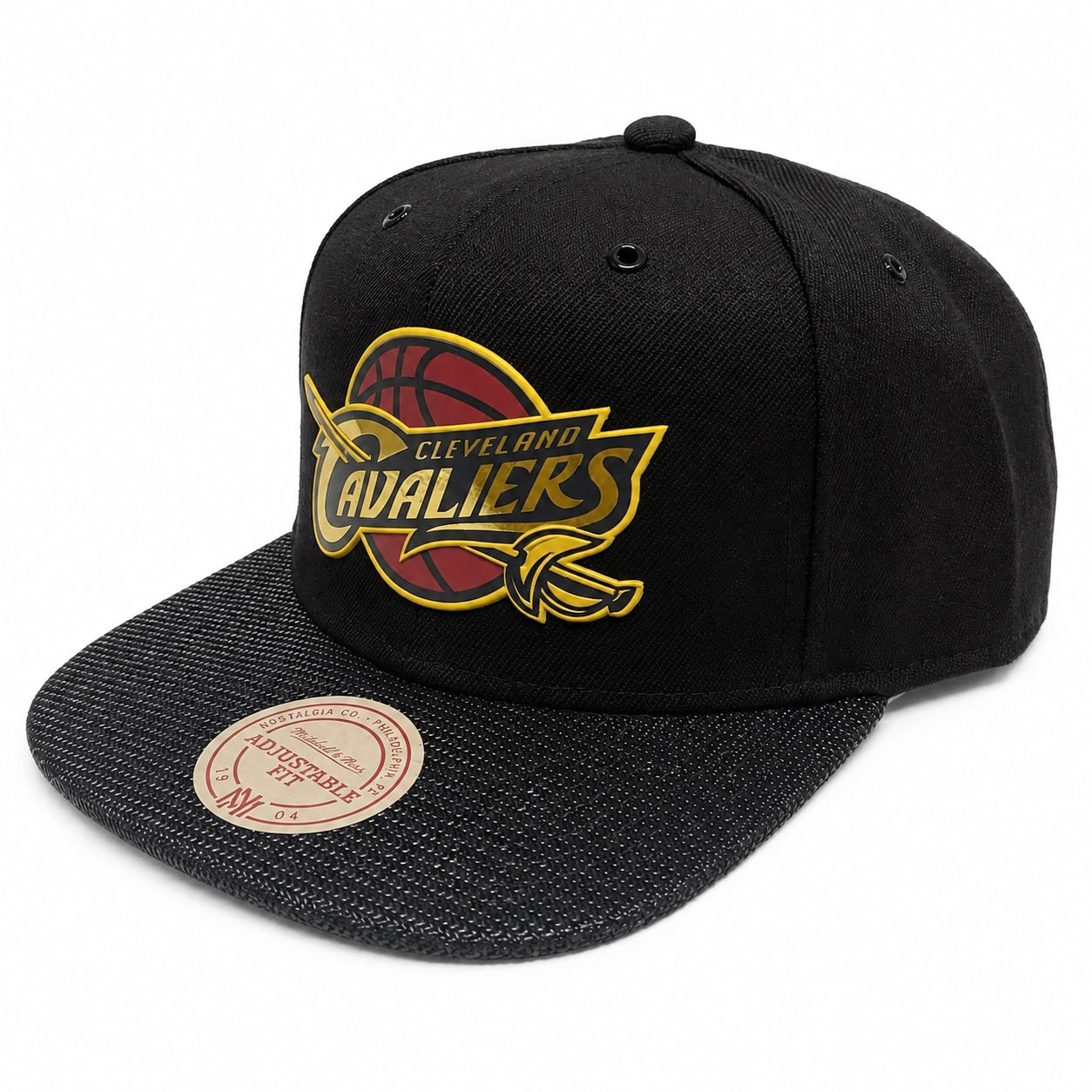 Mitchell & Ness Hat - Black NBA Cleveland Cavaliers Carat Snapback Cap