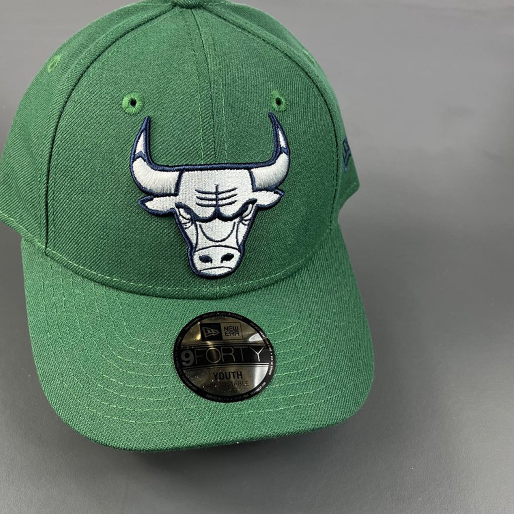 Chicago Bulls Youth Hat - Seaweed & Blue NBA Snapback - New Era