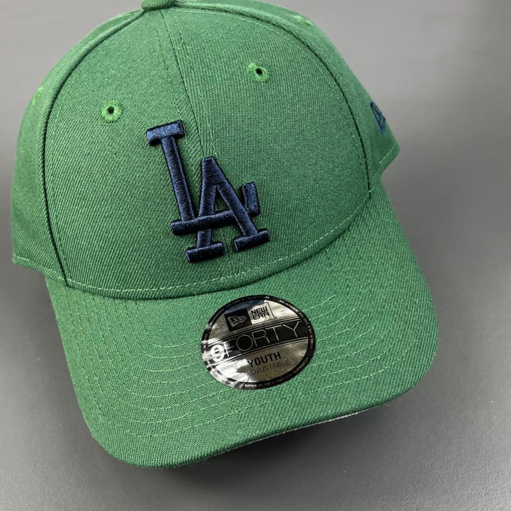 LA Dodgers Youth Hat - Seaweed & Blue MLB Snapback - New Era
