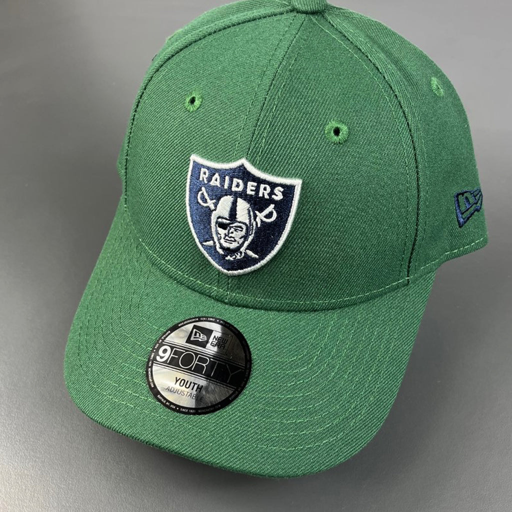 Las Vegas Raiders Youth Hat - Seaweed & Blue MLB Snapback - New Era