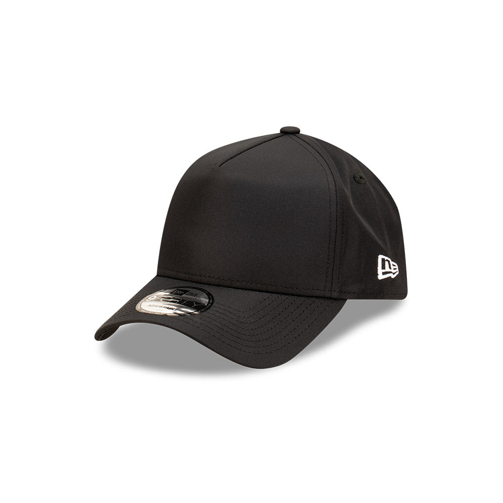 New Era Hat - Blank Essential Black 9Forty A-Frame Snapback Cap