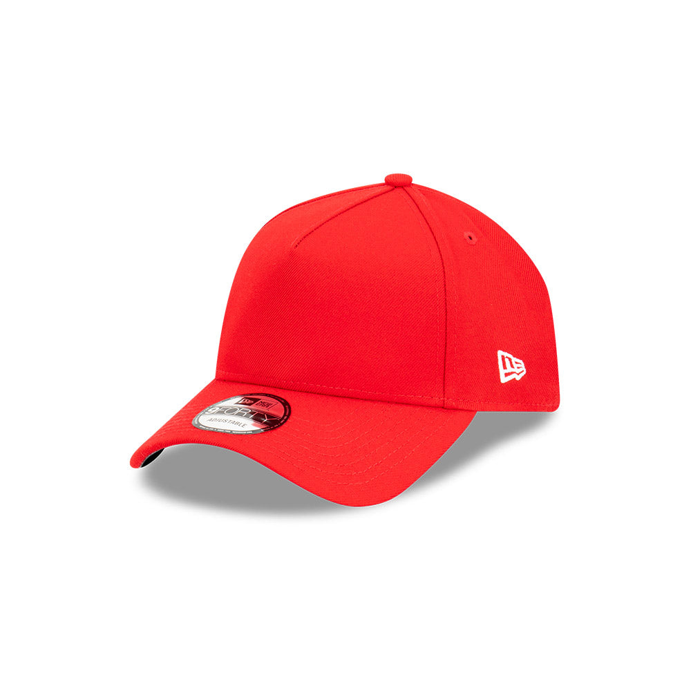 New Era Hat - Blank Repreve Scarlet Red 9Forty A-Frame Snapback Cap