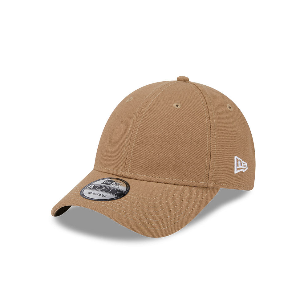 New Era Hat - Blank Seasonal Essentials Khaki 9Forty Strapback Cap
