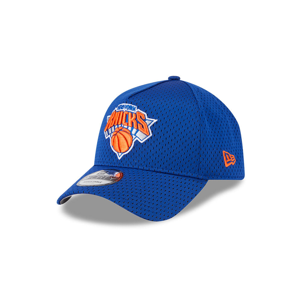 New York Knicks Hat - Basketball Mesh 9Forty A-Frame NBA Snapback Cap - New Era