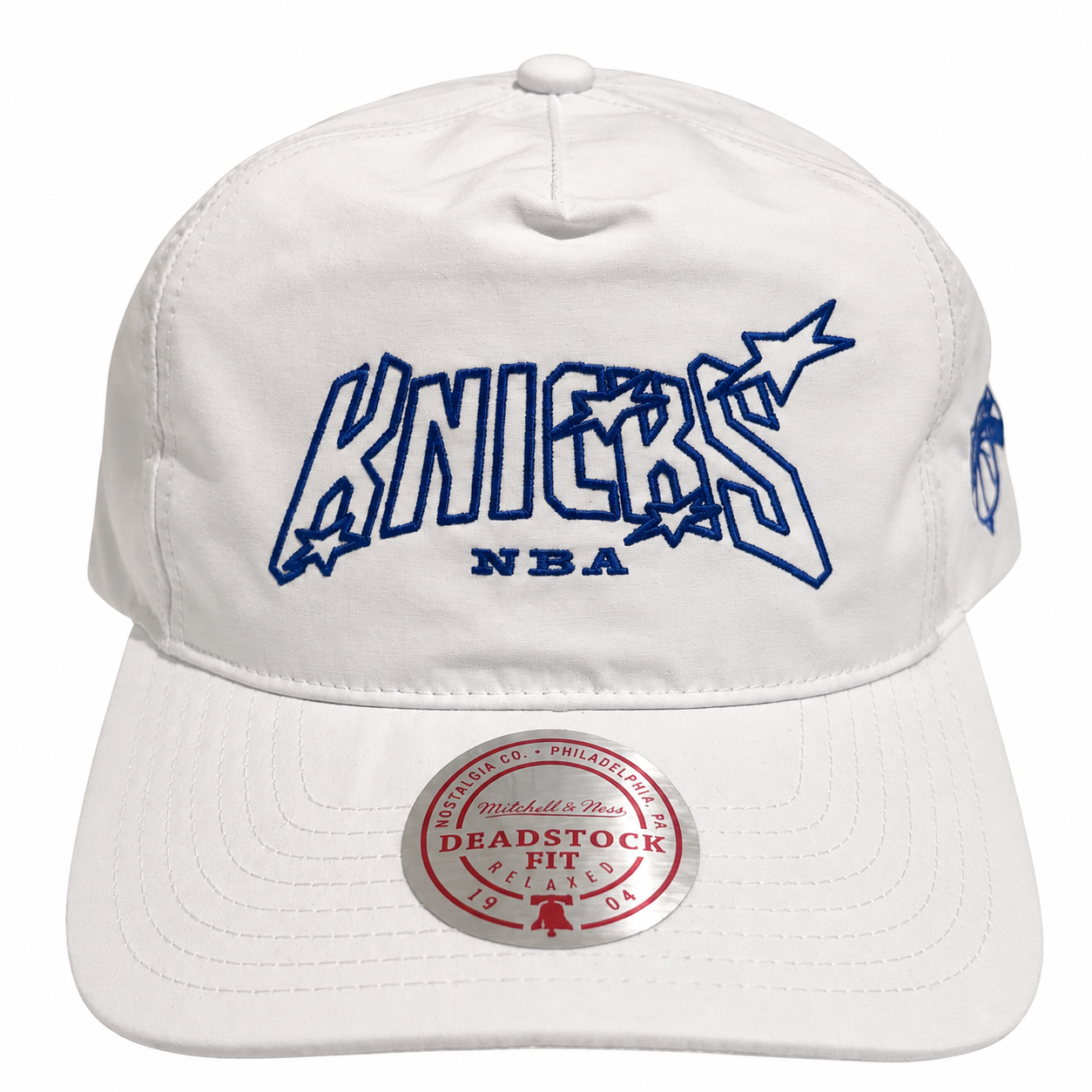 New York Knicks Hat - White NBA Outer Limits Origins Deadstock Snapback - Mitchell & Ness