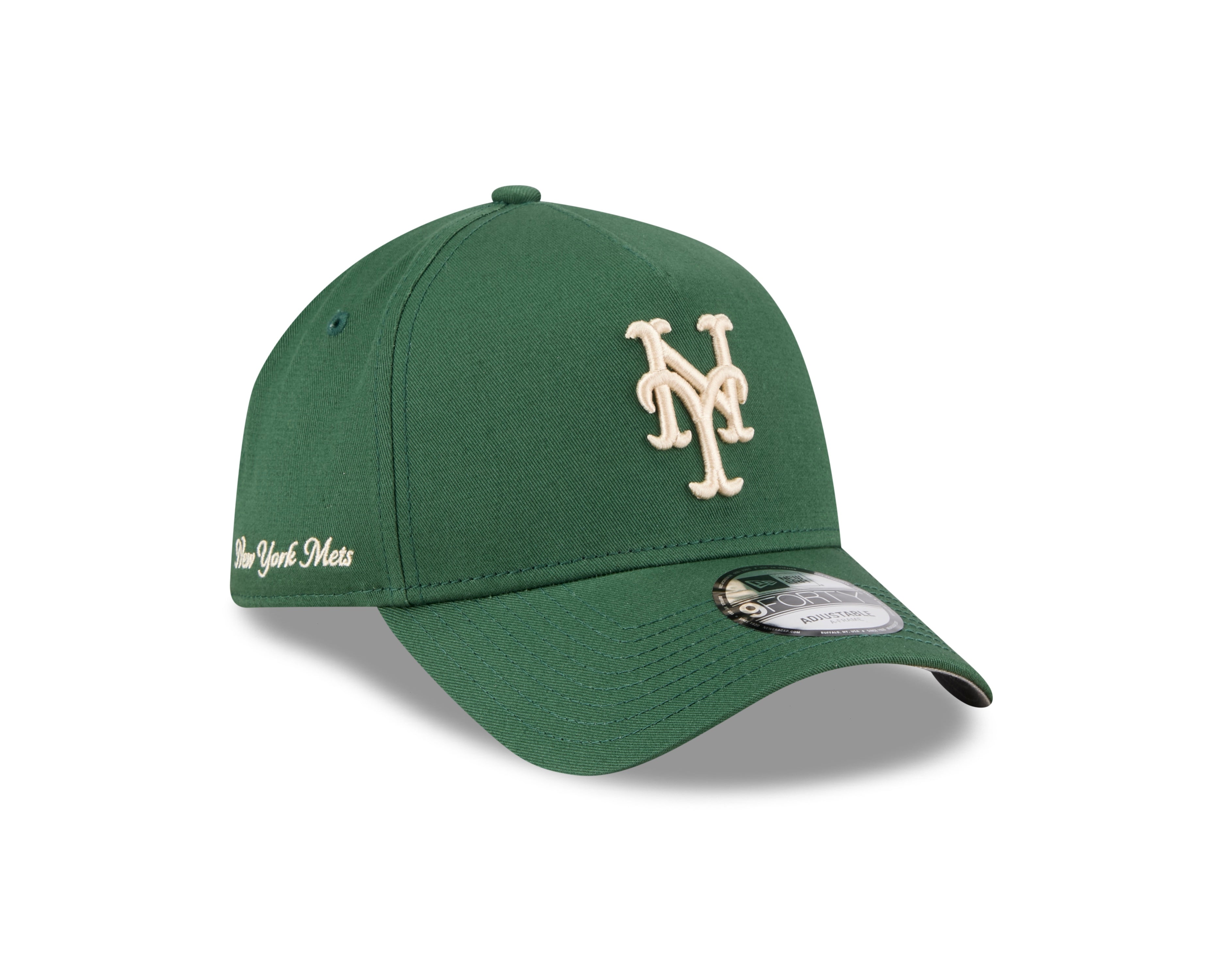 New York Mets Hat - Cilantro Green 9Forty A-Frame MLB Snapback Cap - New Era