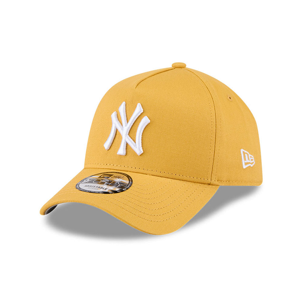 New York Yankees Hat - Autumn Mix Dark Yellow 9Forty A-Frame MLB Snapback Cap - New Era