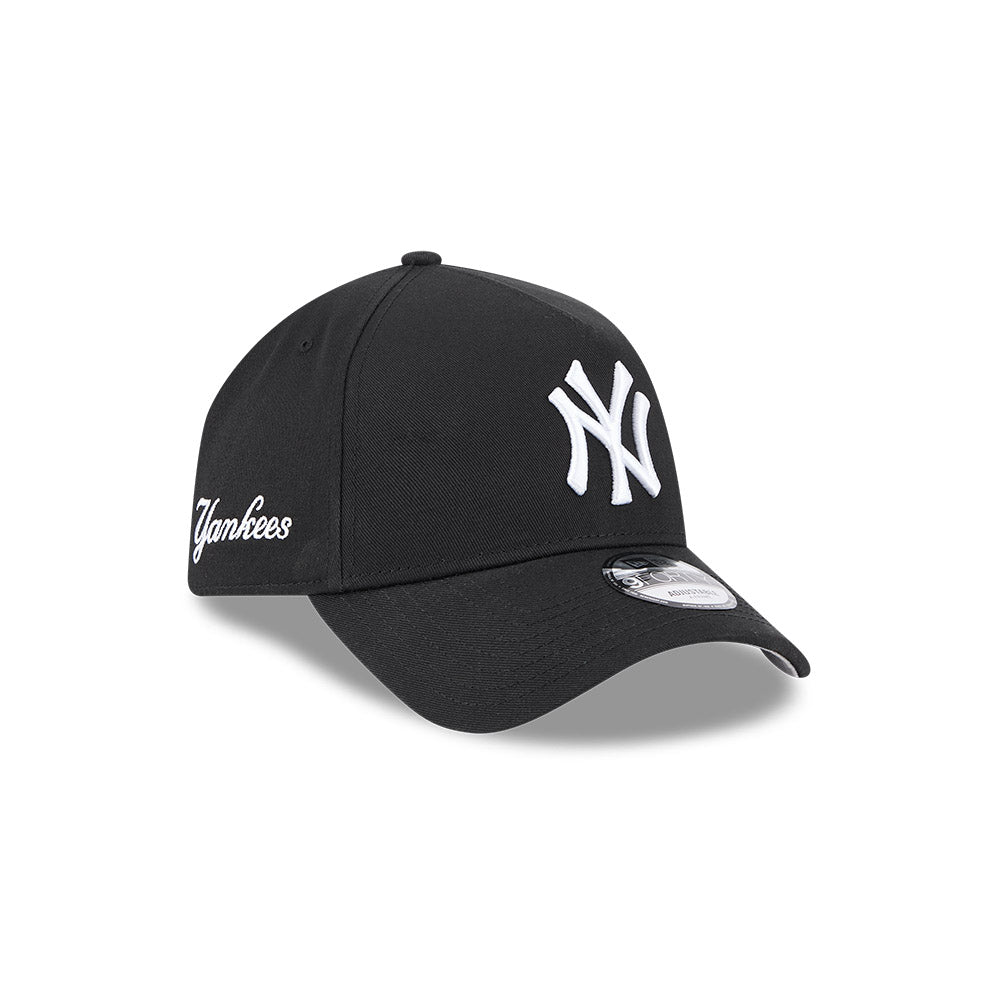 New York Yankees Hat - Black Colour Mix 9Forty A-Frame MLB Snapback Cap - New Era
