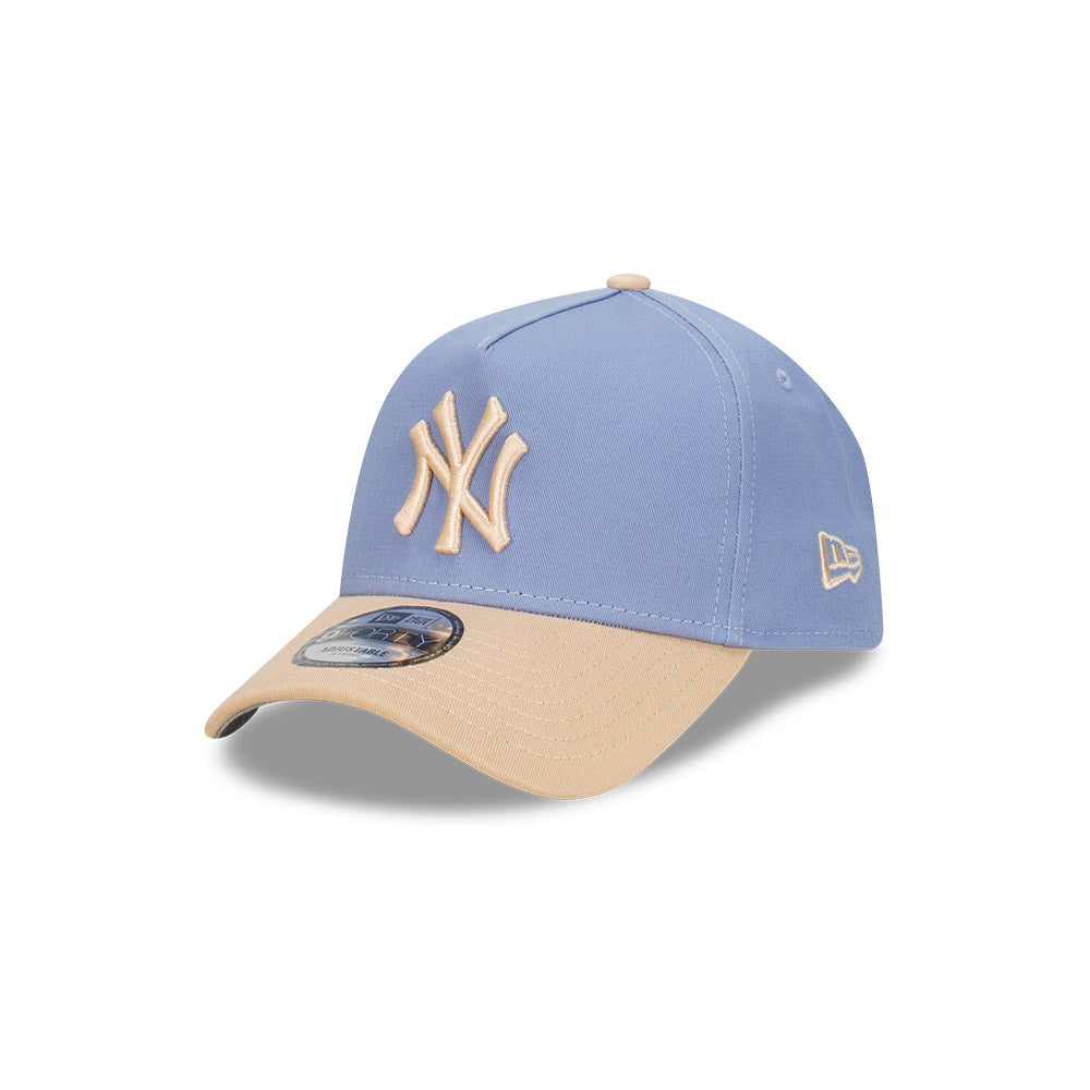New York Yankees Hat - Blueberry Cream 2-Tone 9Forty A-Frame MLB Snapback Cap - New Era