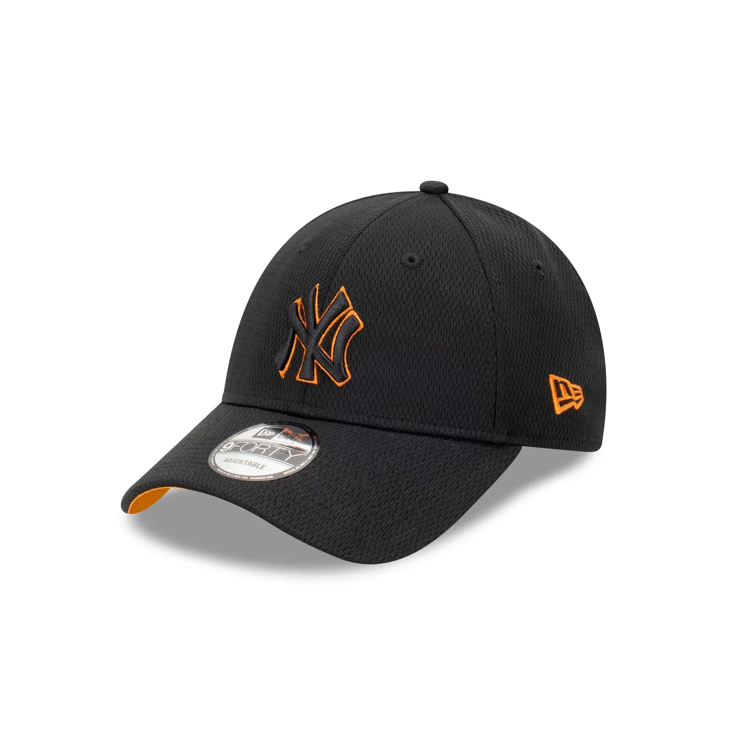 New York Yankees Hat - Dashmark Seasonal Black Orange Paprika MLB 9Forty Strapback Cap - New Era
