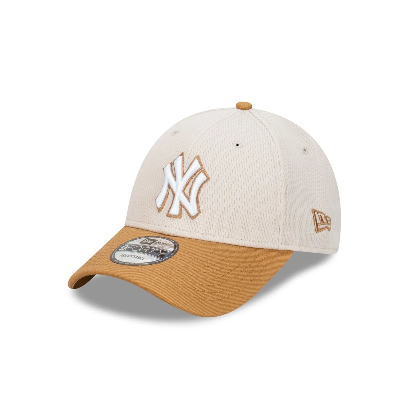 New York Yankees Hat - Dashmark Wheat 2-Tone MLB 9Forty Strapback Cap - New Era