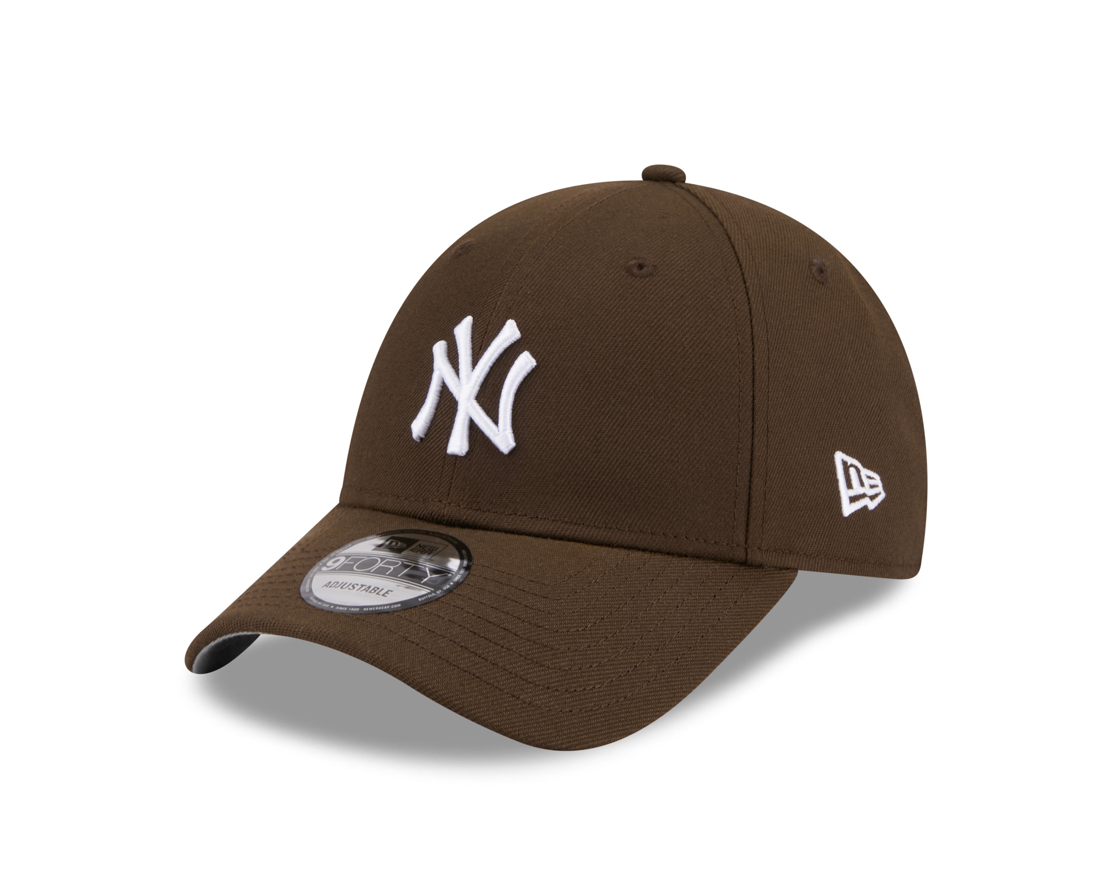 New York Yankees Hat - Walnut Brown Seasonal MLB 9Forty Strapback Cap - New Era