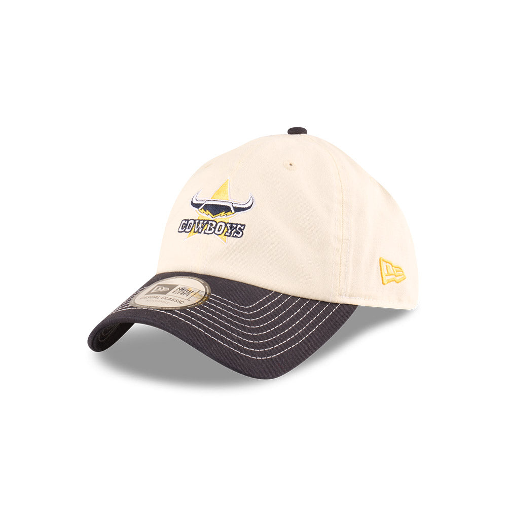 North Queensland Cowboys Hat - 2025 NRL 2Tone Chrome Contrast Casual Classic Strapback Cap - New Era