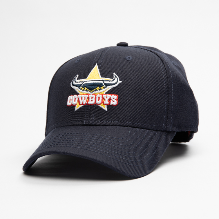 North Queensland Cowboys Hat - Navy Stadium NRL Snapback Cap - American Needle