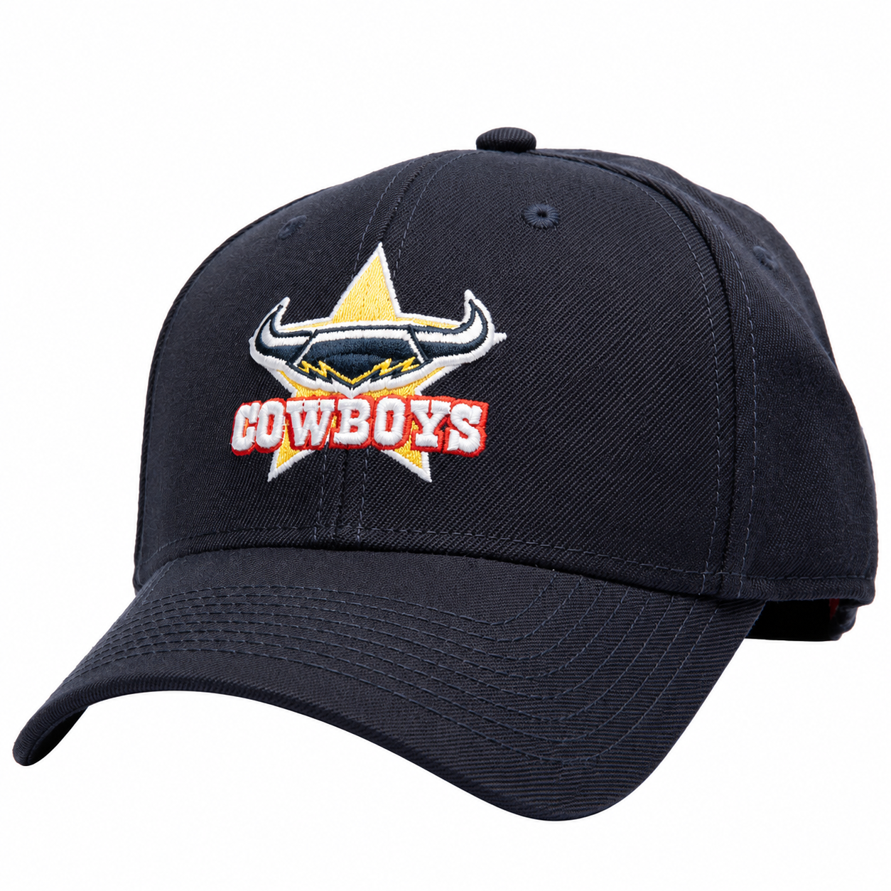 North Queensland Cowboys Hat - Navy Stadium NRL Snapback Cap - American Needle 1