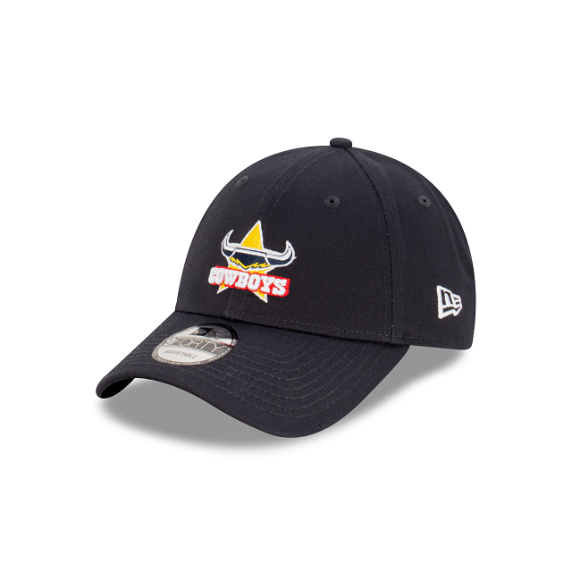 North Queensland Cowboys Hat - Official Team Colour NRL Essentials 9Forty Strapback Cap - New Era
