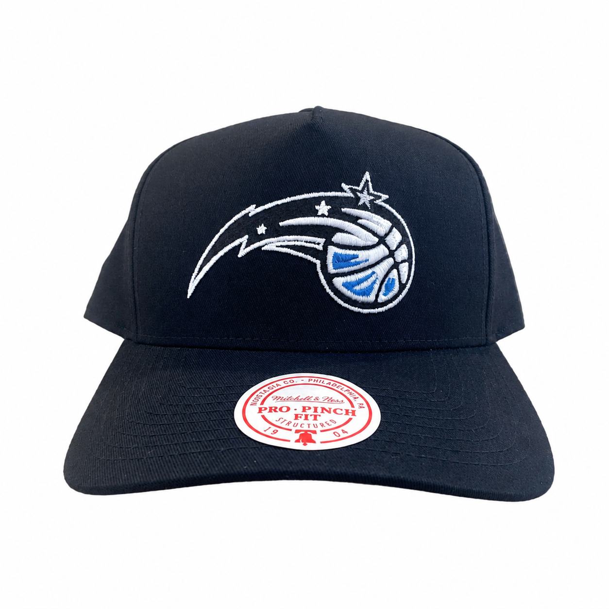 Orlando Magic Hat - Black Team Colour Pro Pinch NBA Basketball Snapback Cap - Mitchell & Ness