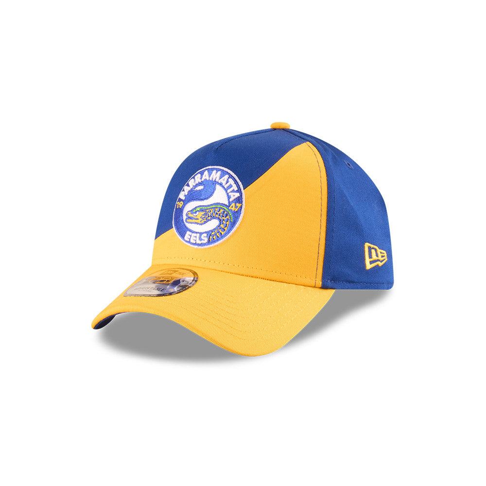 Parramatta Eels Hat - 2025 Blue Flow 9Forty A-Frame NRL Snapback Cap - New Era