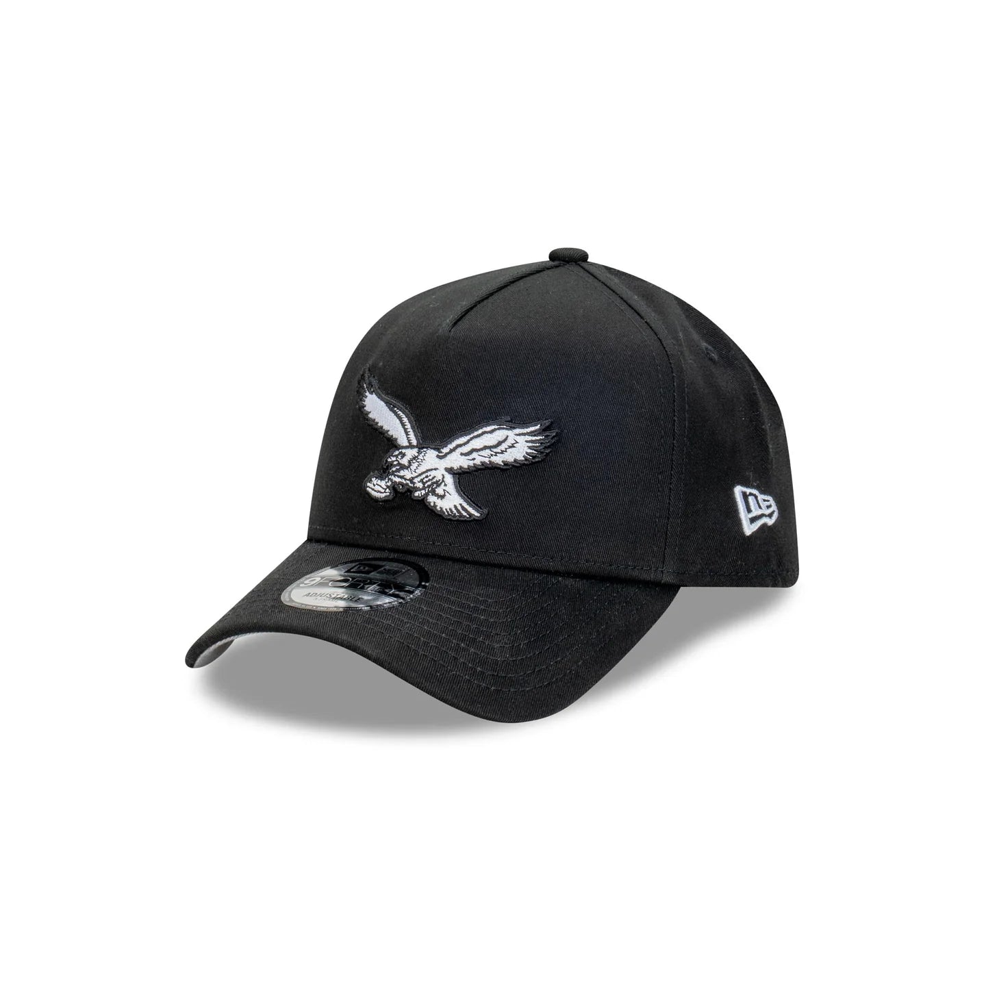 Philadelphia Eagles Hat - Classic Black 9Forty A-Frame NFL Snapback Cap - New Era